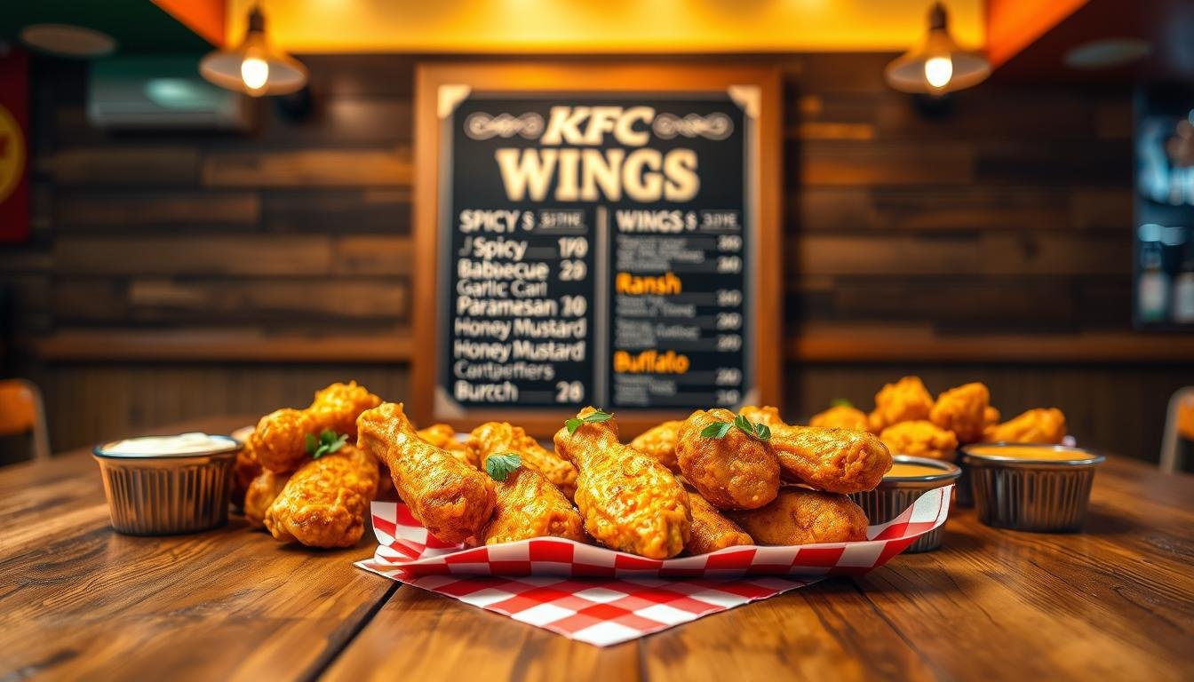 KFC Wings Menu