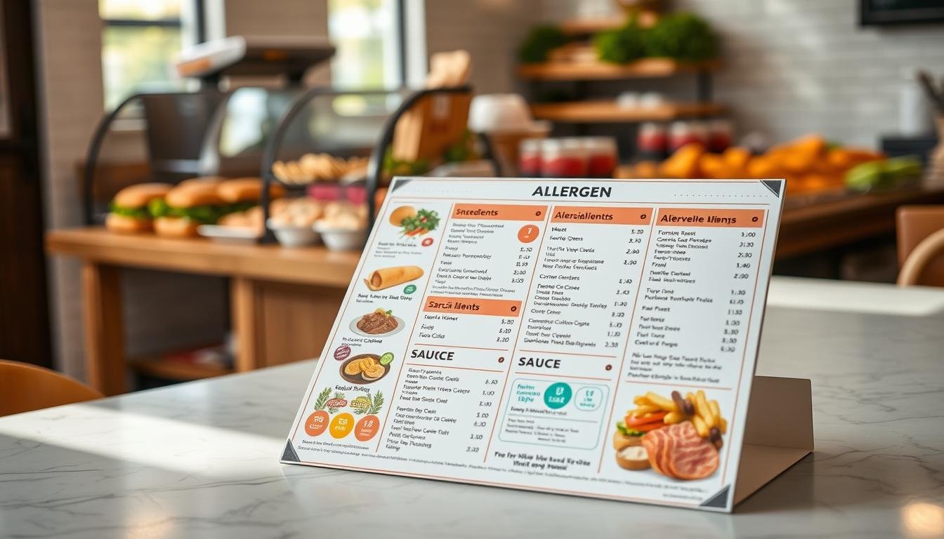 subway allergen menu