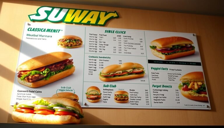 subway classic menu