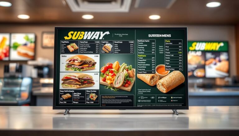 subway menu