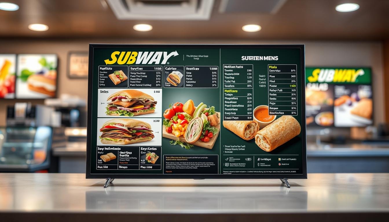 subway menu