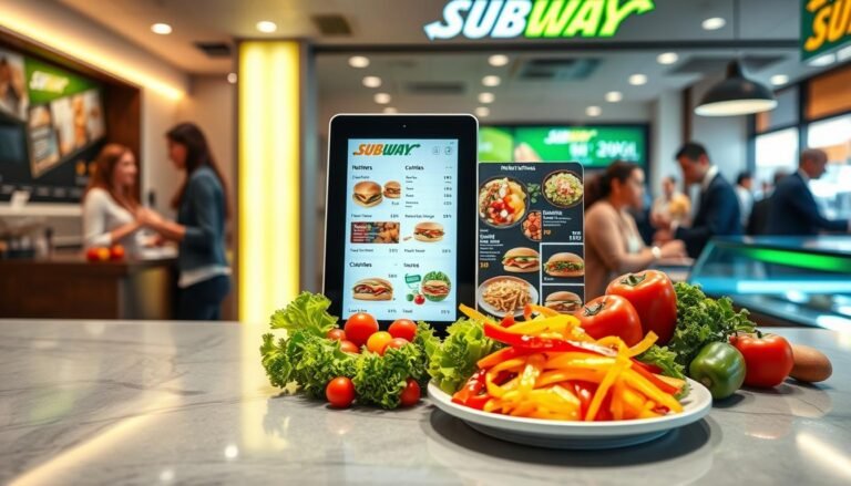 subway nutrition menu