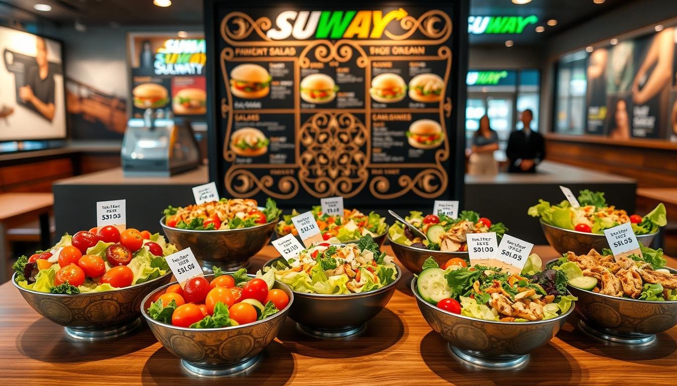 subway salad menu
