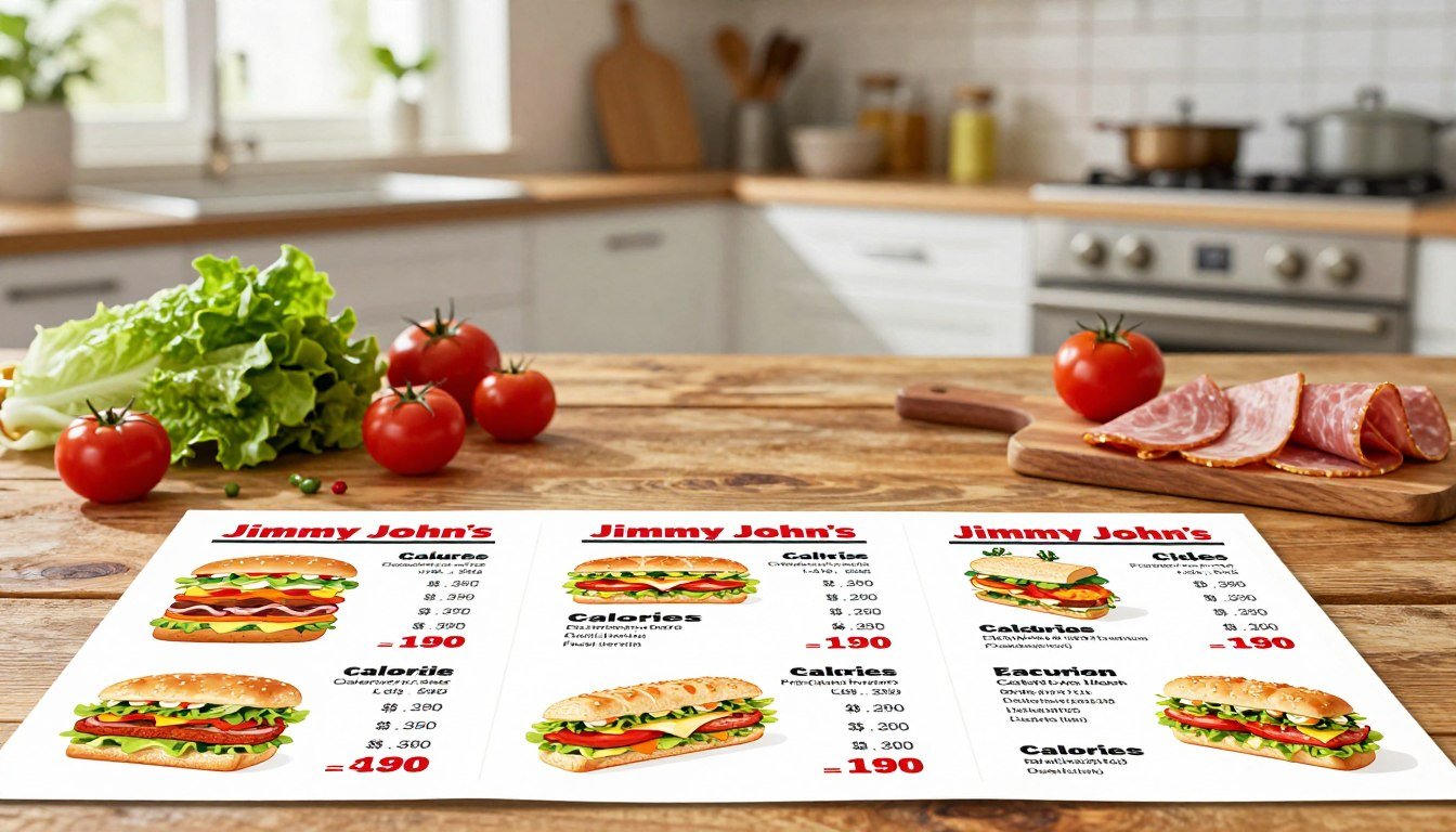 jimmy johns menu calories