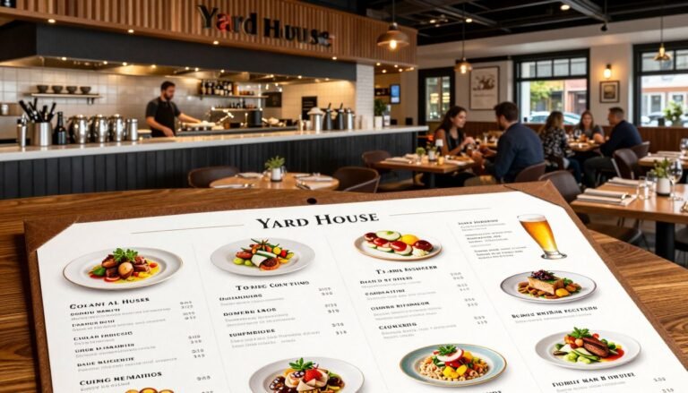 the yard house restaurant menu