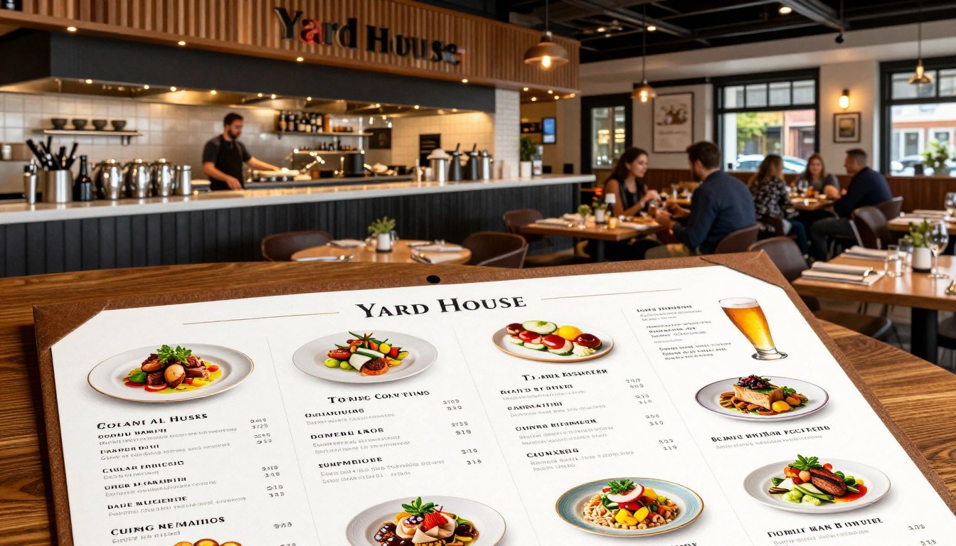 the yard house restaurant menu