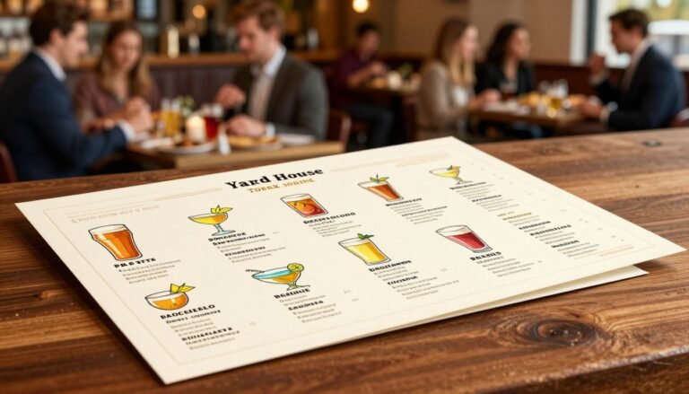yard house drink menu