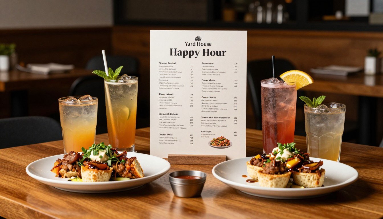 yard house happy hour menu